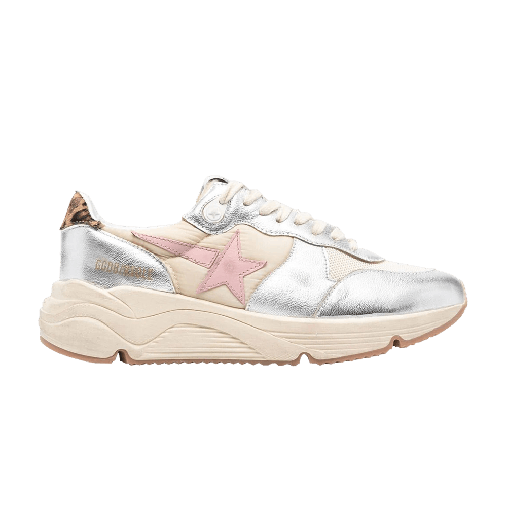 Кроссовки Golden Goose Wmns Running Sole 'Beige Silver Leopard'