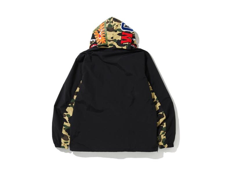 Куртка с капюшоном BAPE 1st Camo Shark Hoodie Jacket (FW19) Yellow