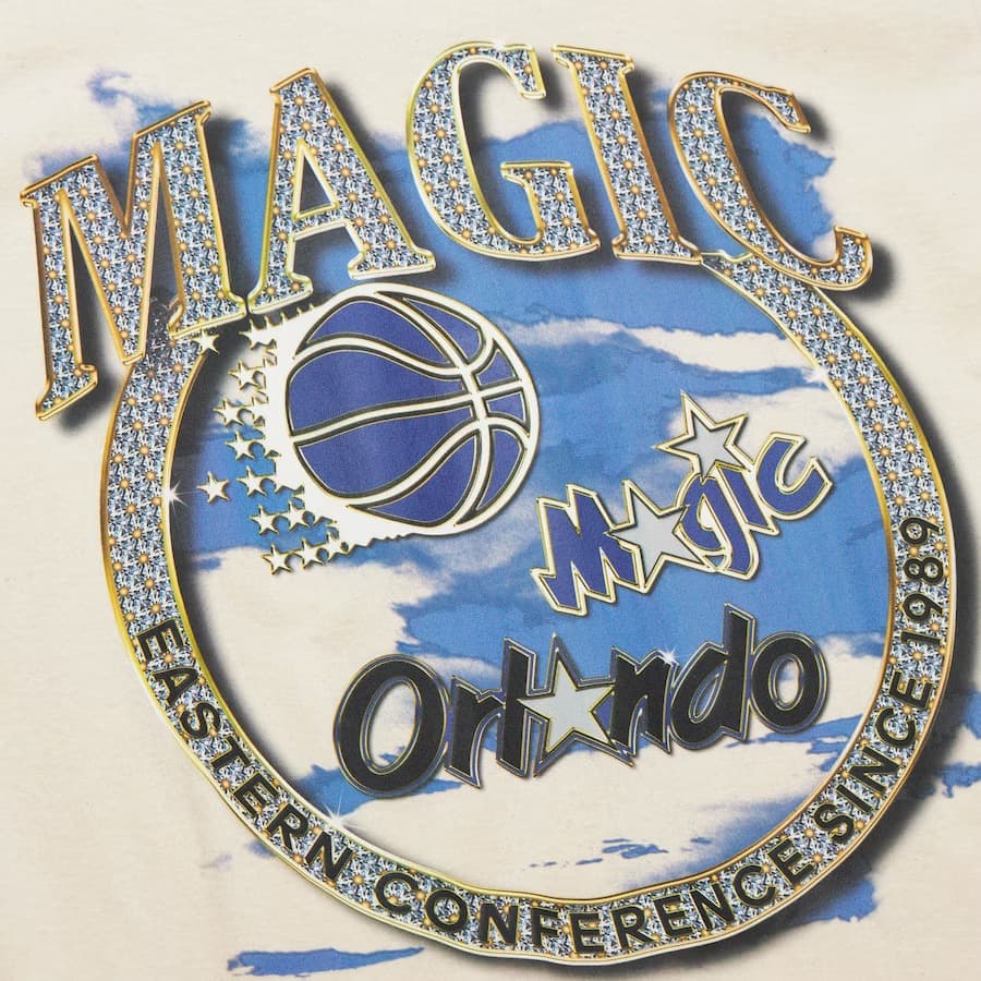 Футболка Mitchell & Ness Natural Orlando Magic Hardwood Classics Crown Jewels T-Shirt