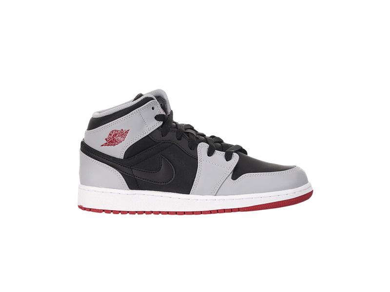 Кроссовки Air Jordan 1 Retro Mid GS Gym Red Wolf Grey