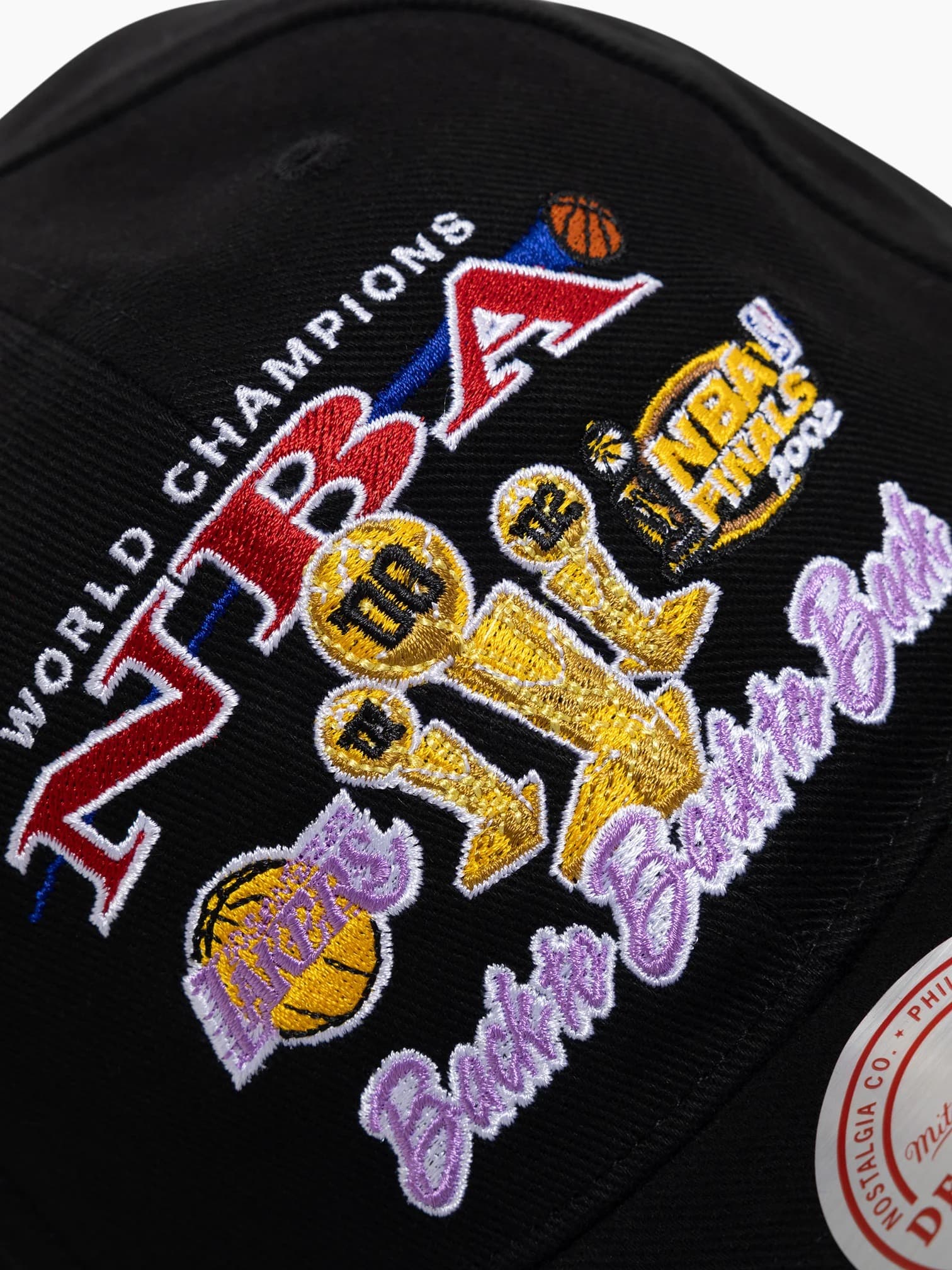 Бейсболка Mitchell & Ness Los Angeles Lakers 2002 NBA Finals History Deadstock NBA Snapback Hat