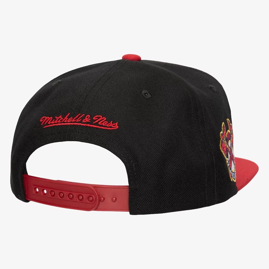 Бейсболка Mitchell & Ness Black Atlanta Braves Big Mouth Snapback Hat