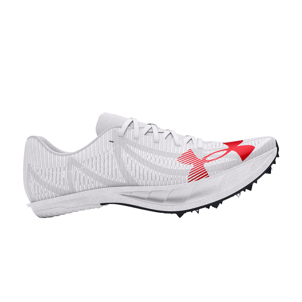 Кроссовки Under Armour Shakedown Elite 3 Mid Distance 'Metallic Silver Racer Red'