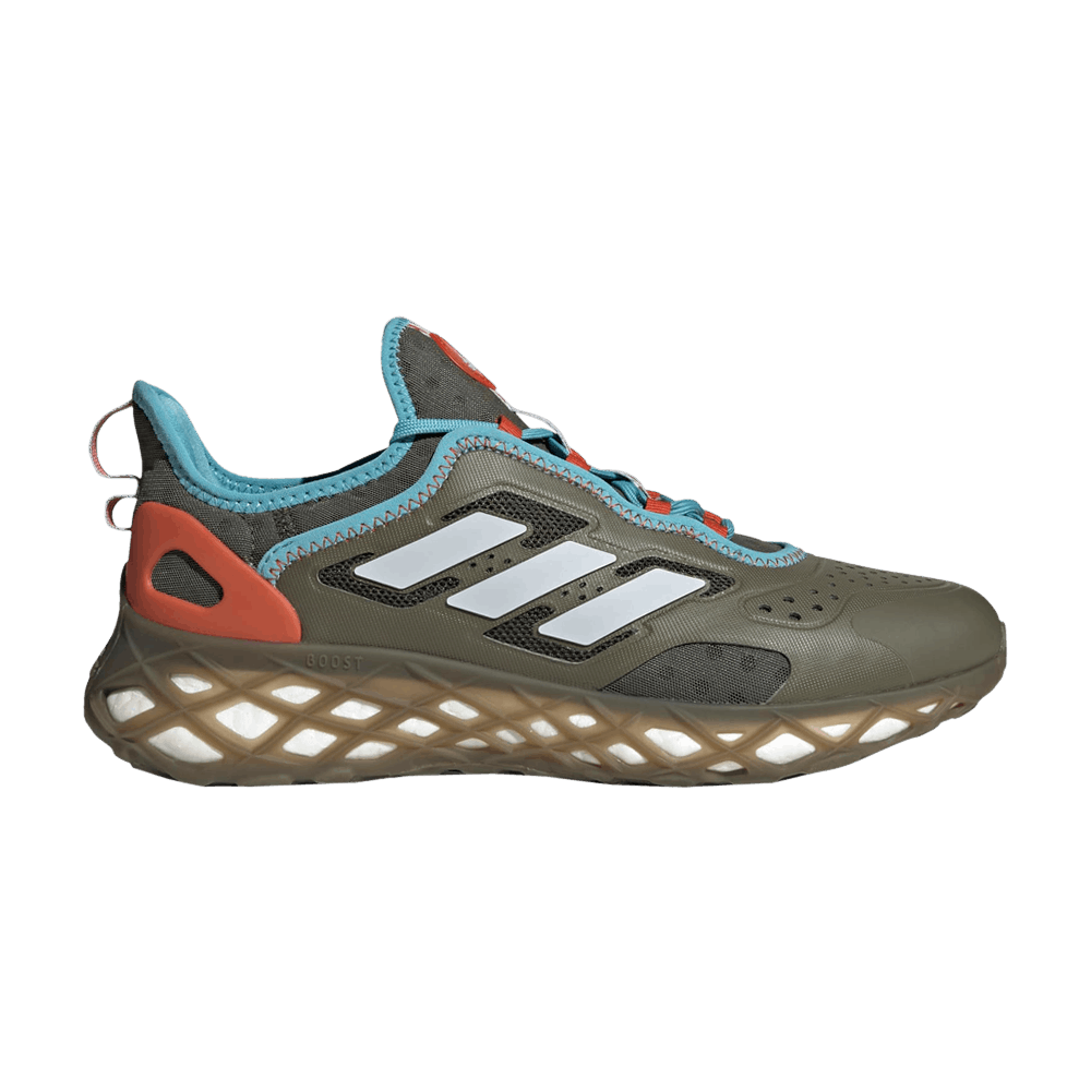 Кроссовки Adidas Web Boost 'Olive Strata Halo Blue'