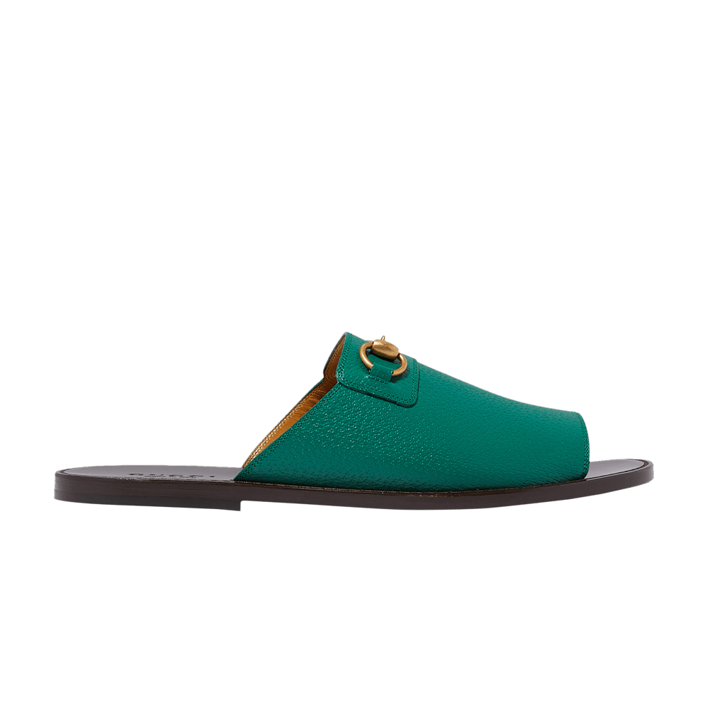 Кроссовки Gucci Horsebit Flat Slide 'Green'