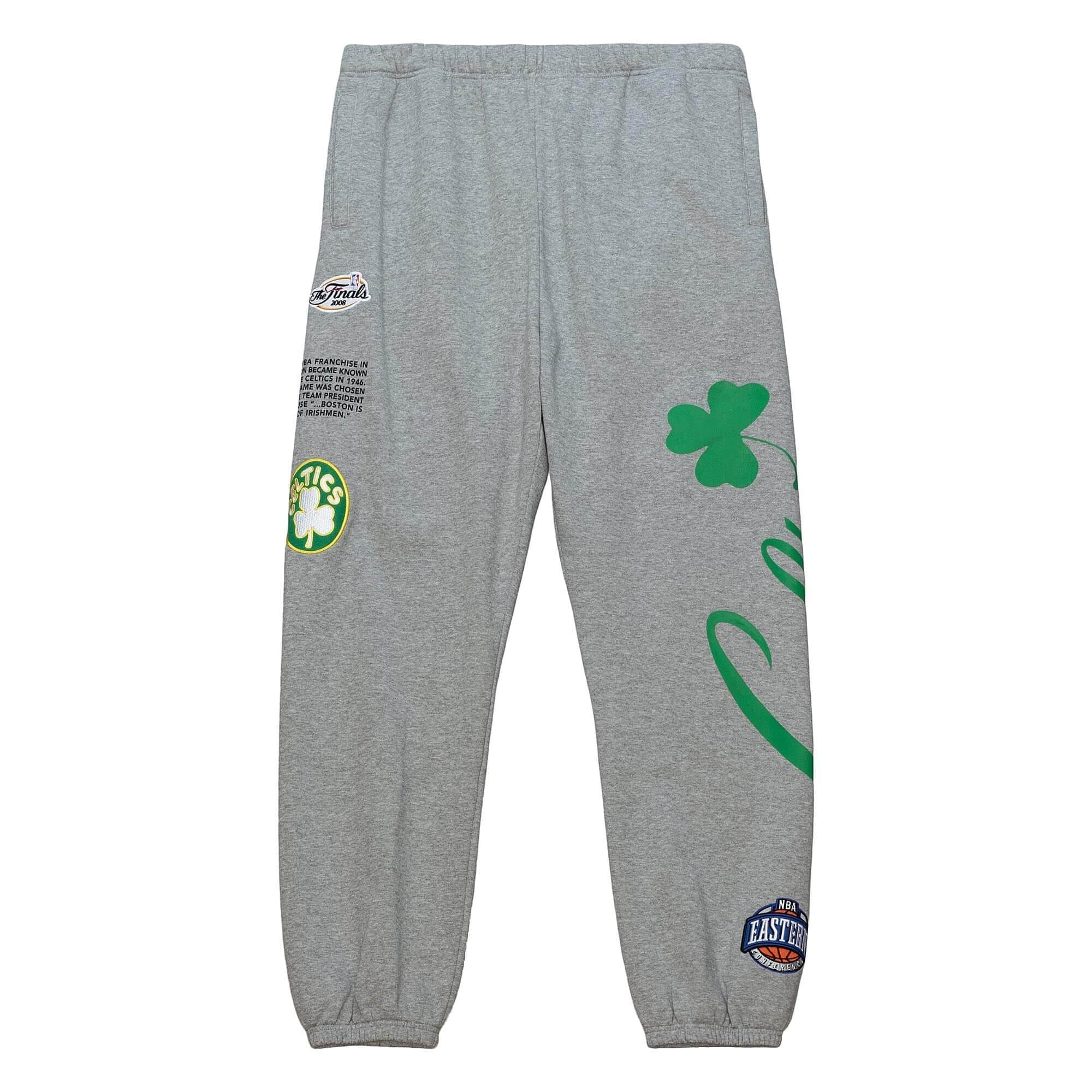 Спортивные штаны Mitchell & Ness Team Origins Fleece Boston Celtics Pants