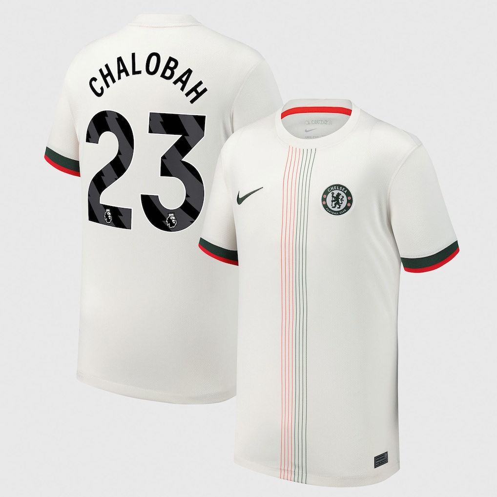 Детское футбольное джерси Chelsea Nike Away Stadium Shirt 2025-26 - Kids with Chalobah 23