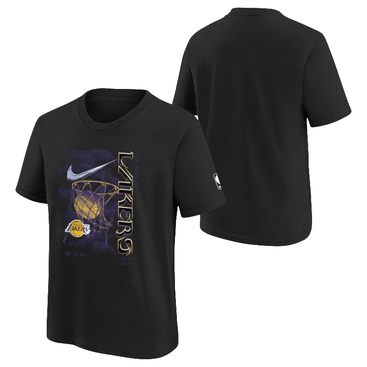 Баскетбольная футболка Nike Los Angeles Lakers 2024 City Edition Courtside 2 Youth NBA T-Shirt