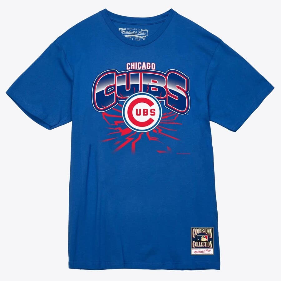 Футболка Mitchell & Ness Royal Chicago Cubs Earthquake T-Shirt