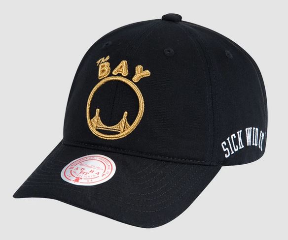 Кепка Mitchell & Ness x E-40 x Golden State Warriors Strapback Hat Black