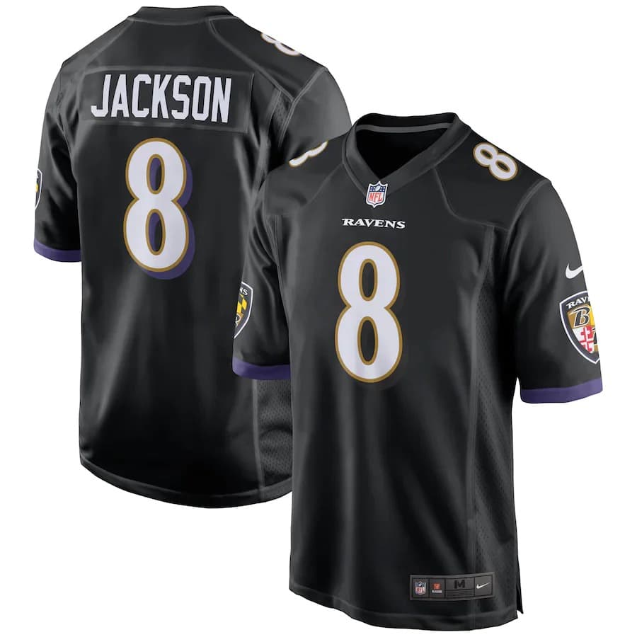 Футболка Nike Lamar Jackson Baltimore Ravens Alternate NFL Game Jersey