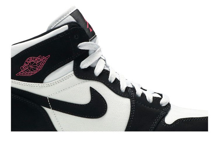 Кроссовки Air Jordan 1 Retro High GS 'Pure Platinum Black Pink'
