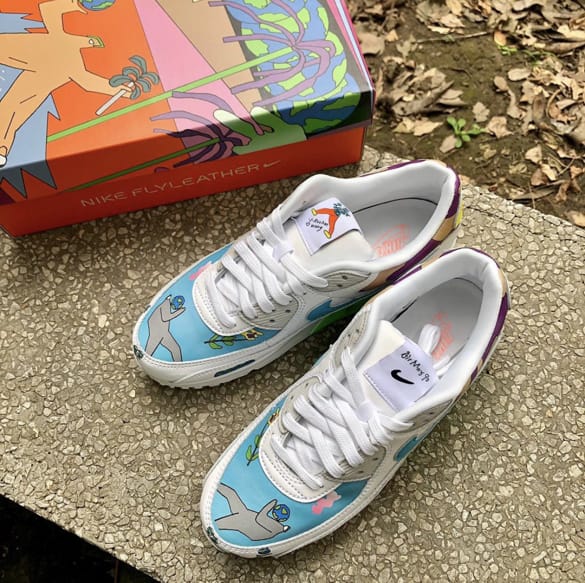 Кроссовки Ruohan Wang x Nike Air Max 90 Flyleather