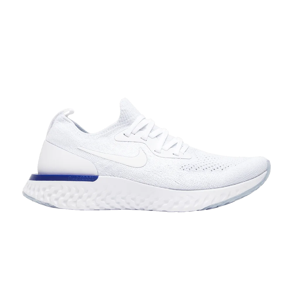 Krossovki-Nike-Wmns-Epic-React-Flyknit-White-Racer-Blue