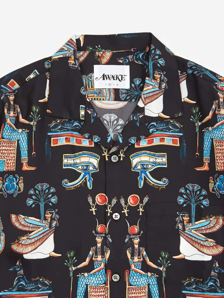 Рубашка Awake Egyptian Button Down Shirt Black