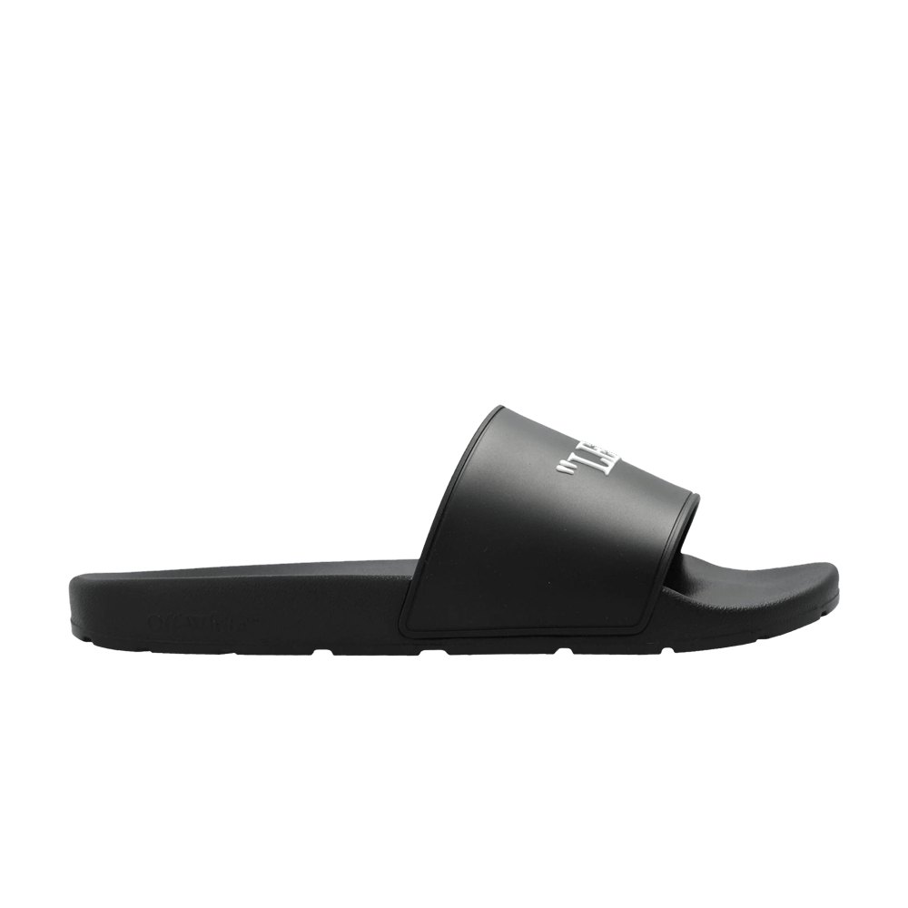 Кроссовки Off-White Quote Rubber Sliders 'Black'
