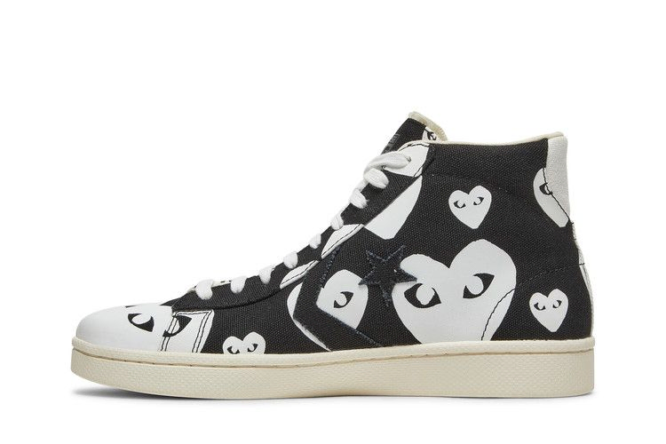 Кроссовки Comme des Garçons x Converse Pro Leather 'Black White'