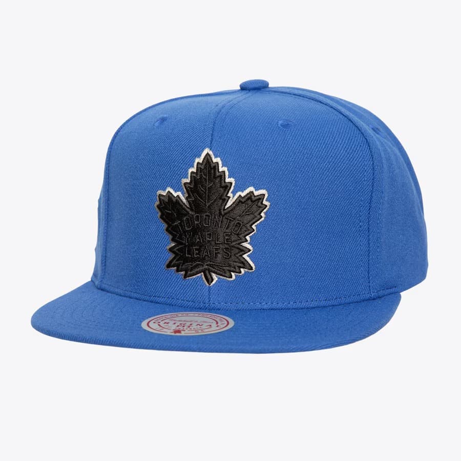 Бейсболка Mitchell & Ness Blue Toronto Maple Leafs Logo Eclipse OG Snapback Hat