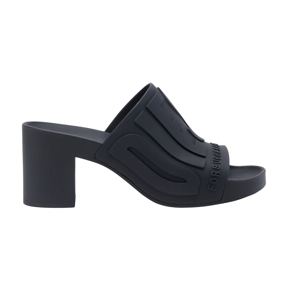 Diesel Wmns Sa-Pamela H Heeled Rubber Pool Slide 'Black'