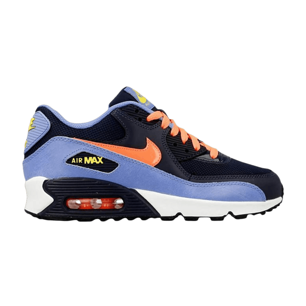 Кроссовки Nike Air Max 90 Mesh GS 'Obsidian Bright Mango'