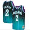 1992-93-Charlotte-Hornets-2-Larry-Johnson-Mitchell-Ness-Fadeaway-TealBlack-Jersey-1-100x100