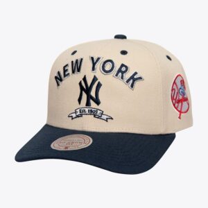 Mitchell-Ness-Oatmeal-New-York-Yankees-Legacy-Defined-Pro-Crown-Snapback-Hat-300x300