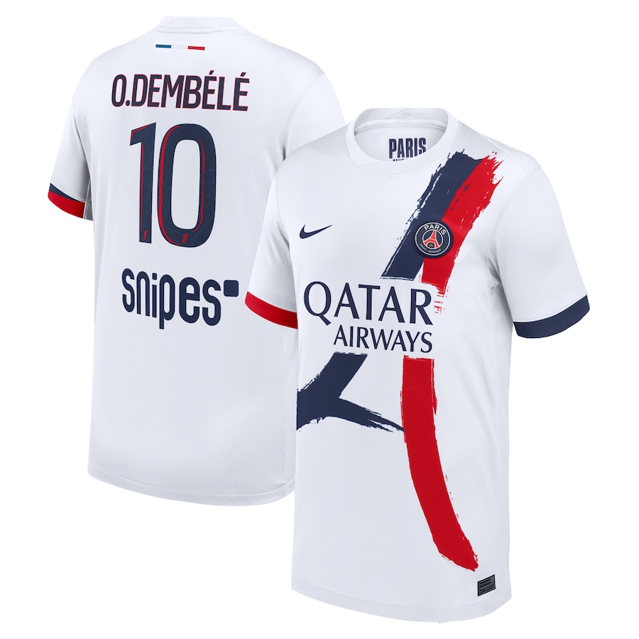 Детская Футбольная форма PSG Nike Away Stadium Shirt 2025-26 - O. Dembélé 10
