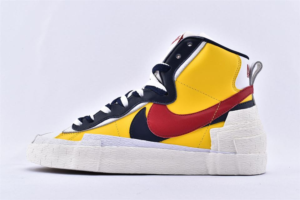 Кроссовки sacai x Nike Blazer Mid Maize Navy