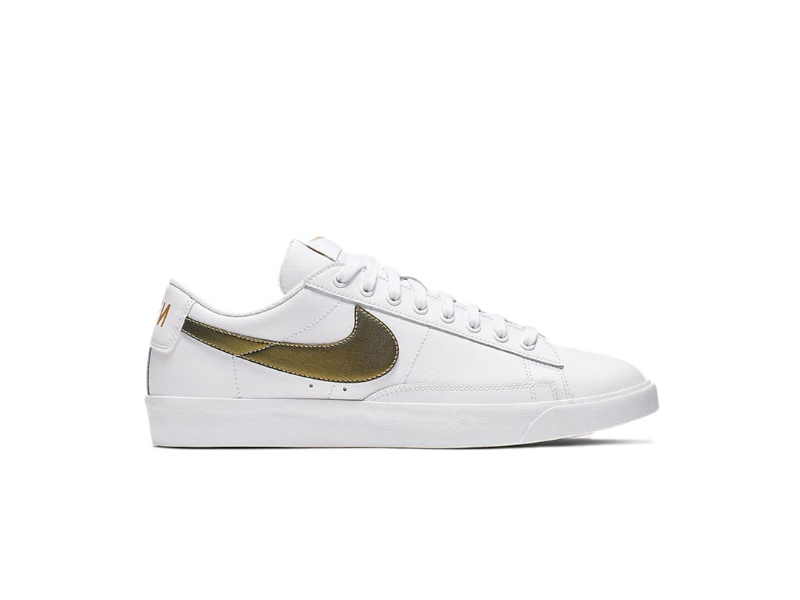 Кроссовки Nike Blazer Low Premium 'White Metallic Gold'