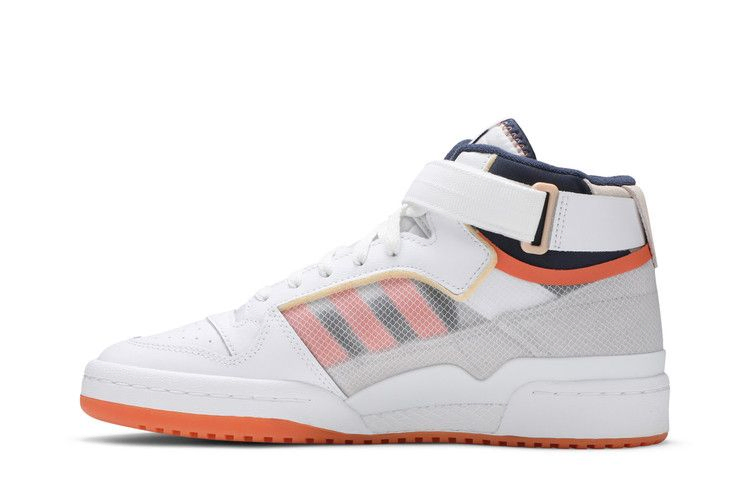 Кроссовки Adidas Forum Mid TT 'White Acid Orange'