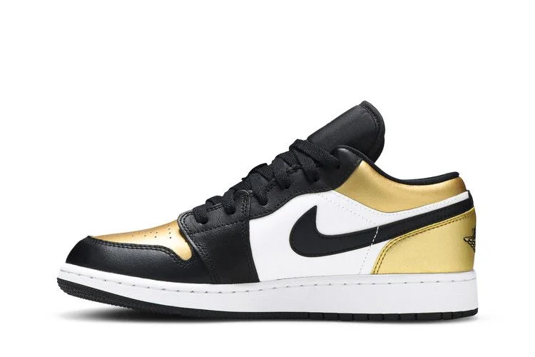 Кроссовки Air Jordan 1 Low GS 'Gold Toe'