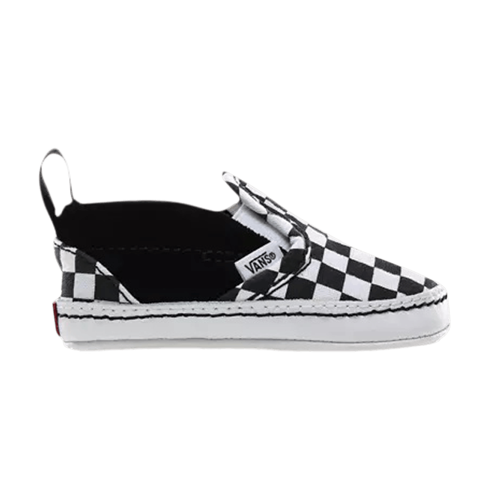Кроссовки Vans Slip-On V Crib 'Checker - Black White'