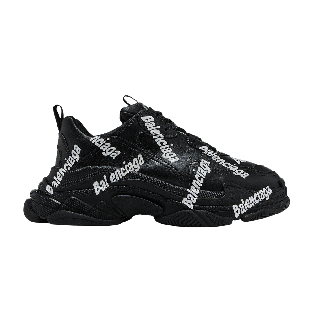 Кроссовки Balenciaga Triple S 'Logotype - Black'