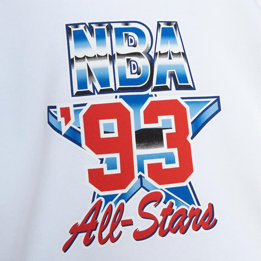 Худи Mitchell & Ness White 1993 NBA All-Star Game Pullover Hoodie