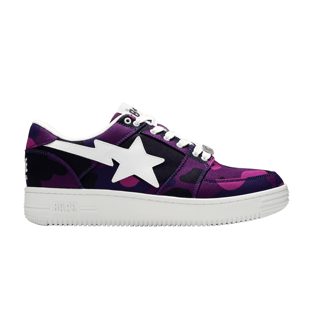 Bapesta Canvas Low 'Purple Camo'