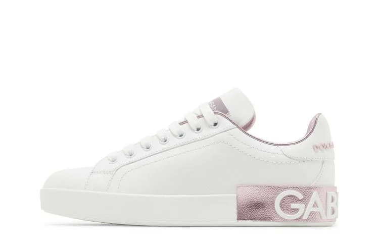 Кроссовки Dolce & Gabbana Wmns Portofino 'White Pink'