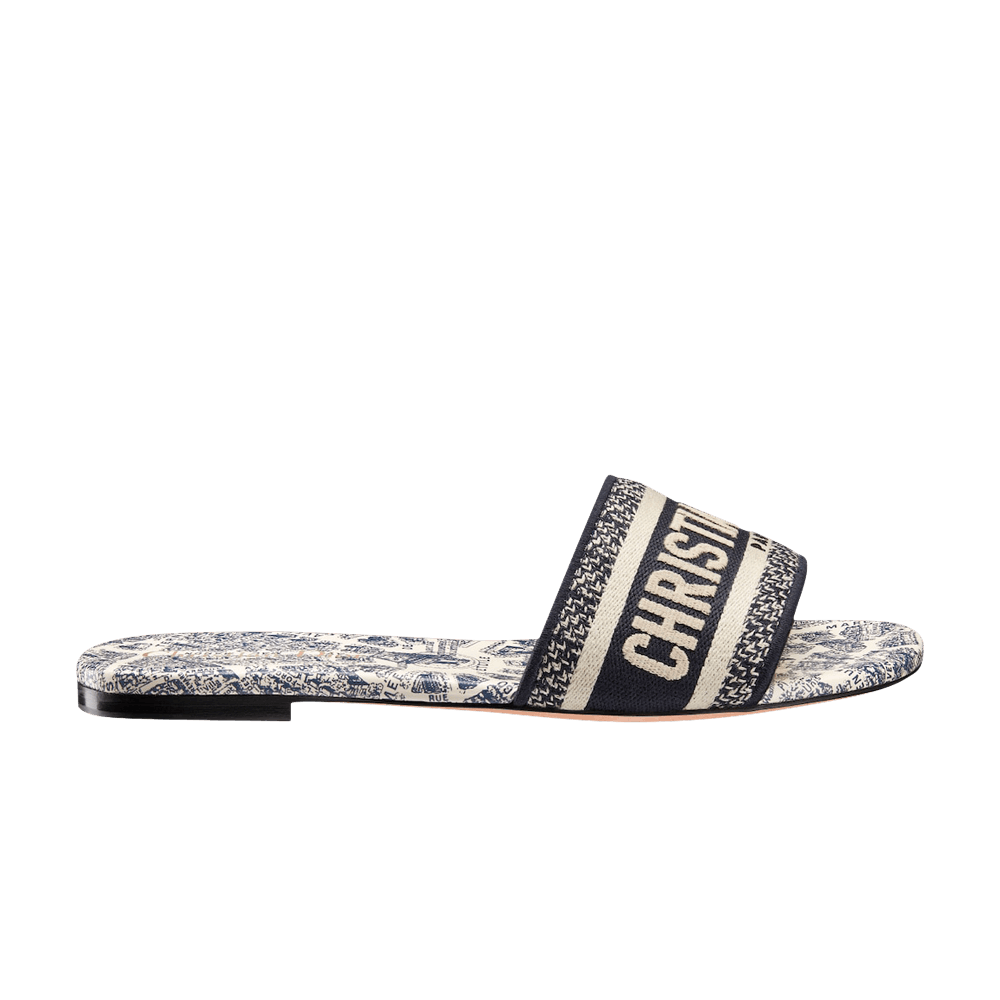 Dior Wmns DWay Slide 'Plan de Paris Motif - White Black'