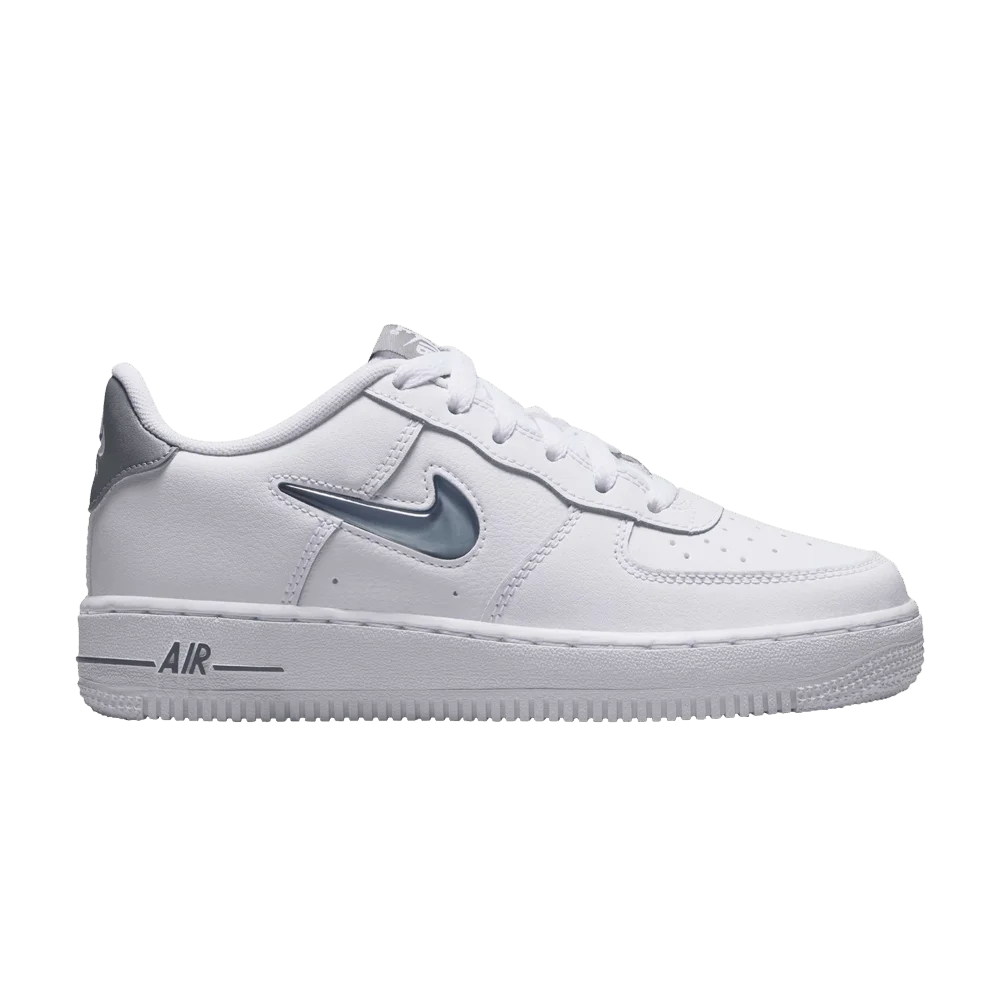 Krossovki-Nike-Air-Force-1-Low-Jewel-GS-White-Smoke-Grey