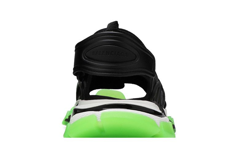 Сандалии Balenciaga Track Sandal 'Clearsole - Black Fluo Green'