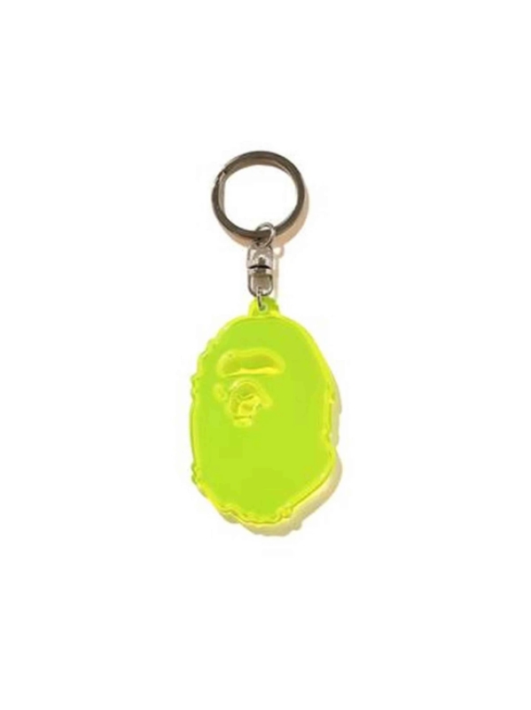 Брелок для ключей BAPE Ape Head Reflective Keychain (FW20) Yellow