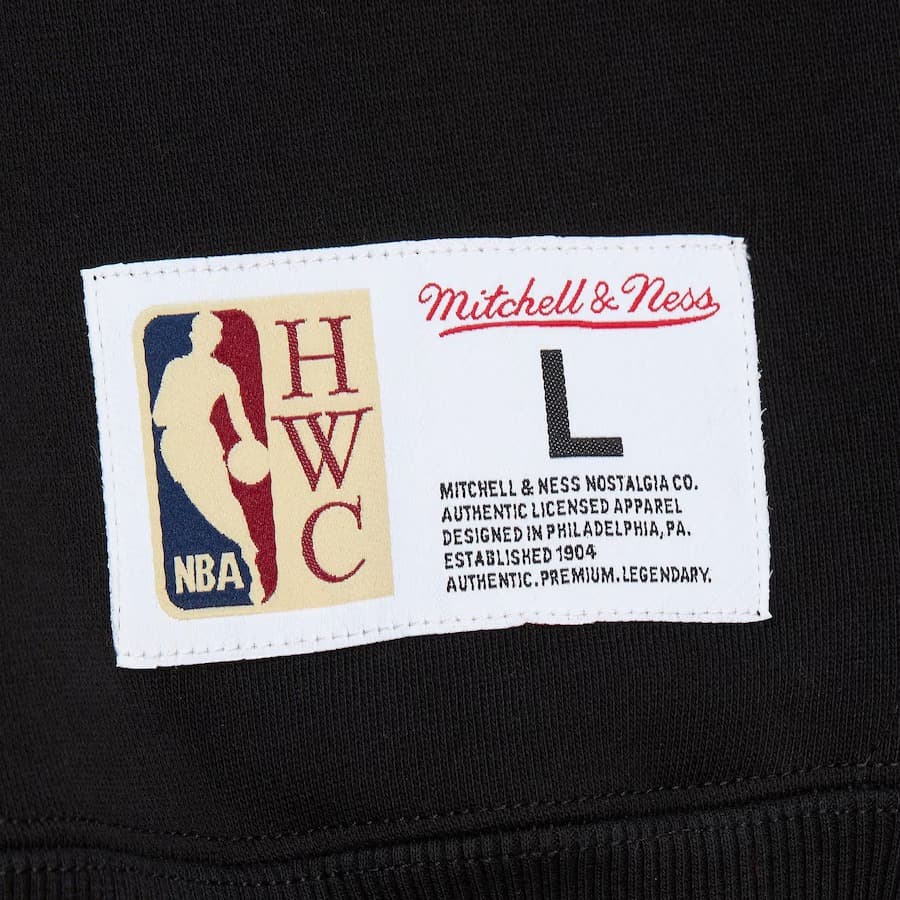 Худи Mitchell & Ness Black Philadelphia 76ers Tonal Logo Heavyweight Fleece Pullover Hoodie