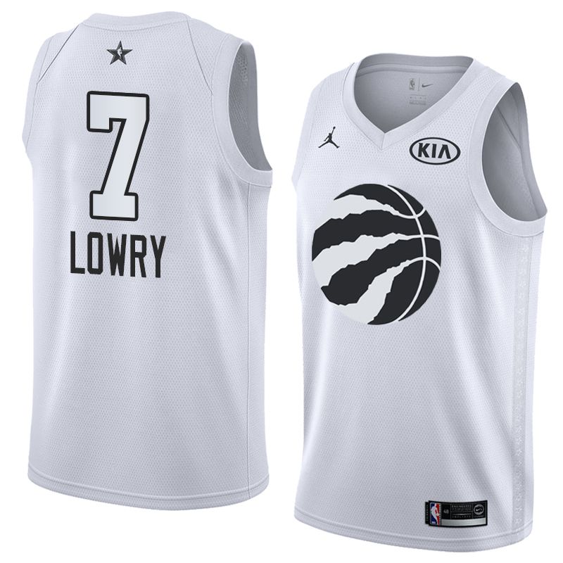Баскетбольная джерси 2018 All-Star Raptors Kyle Lowry #7 White Swingman Jersey