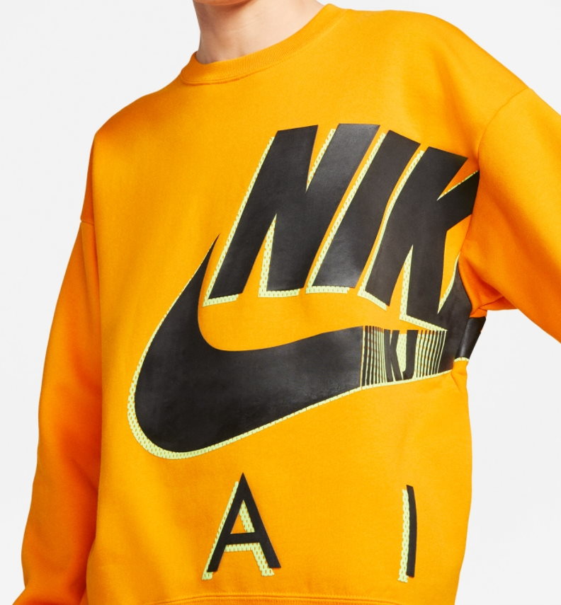 Толстовка Nike x Kim Jones Fleece Crewneck Orange