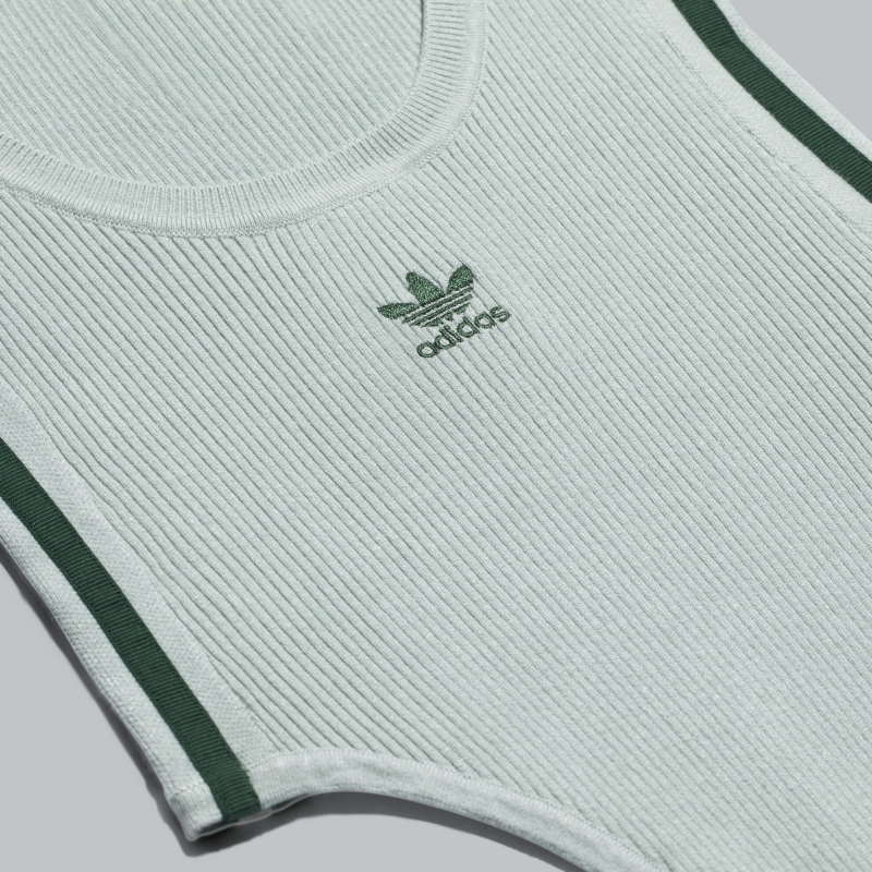 Боди adidas Ivy Park Knit Tank Bodysuit Green Tint