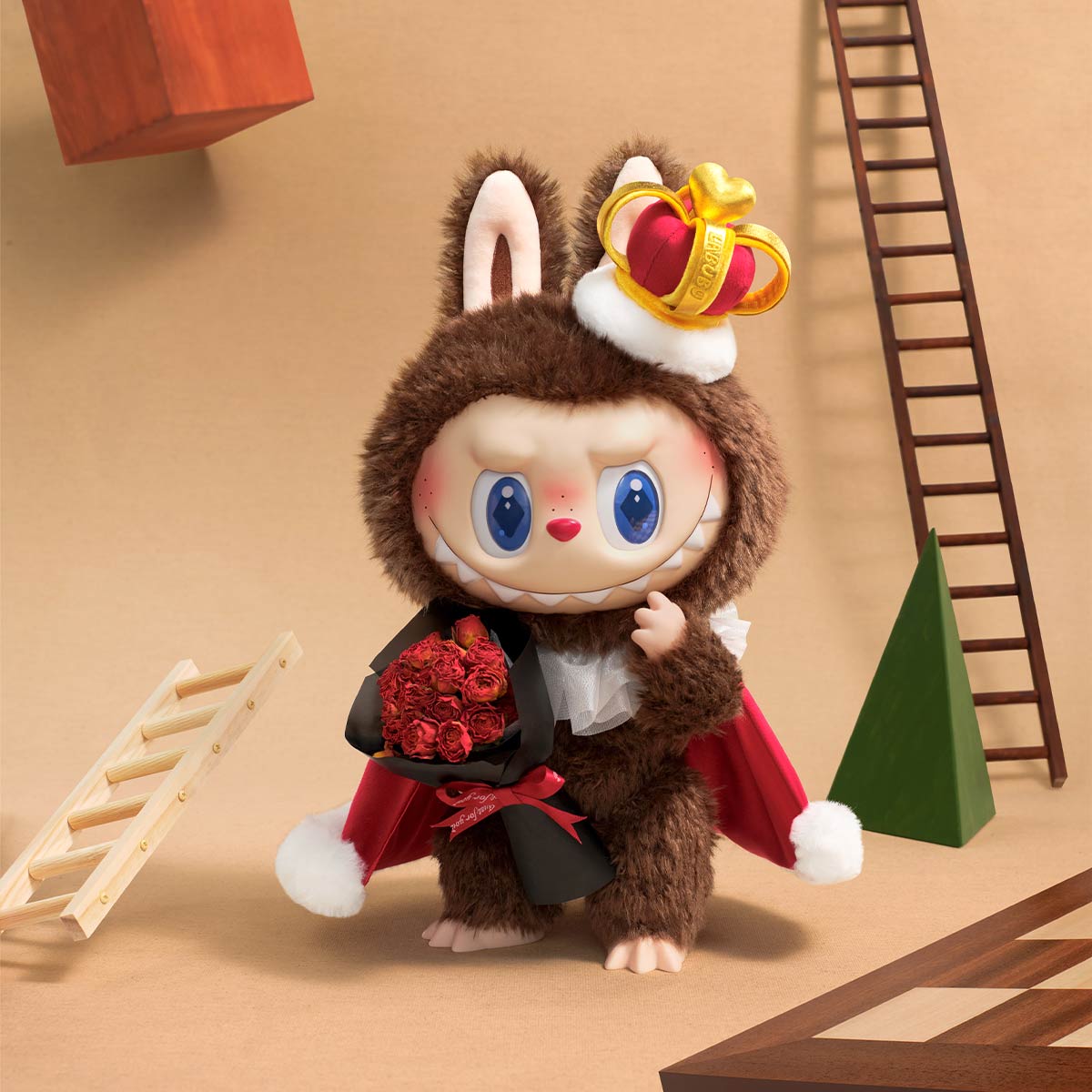 Виниловая плюшевая фигурка POP MART  LABUBU THE MONSTERS Let's Checkmate Series-Vinyl Plush Doll