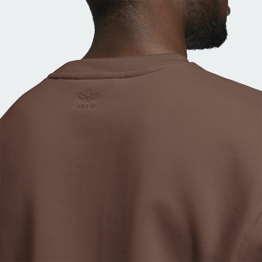 Свитшот adidas Pharrell Williams Basics Crewneck Sweatshirt Earth Brown
