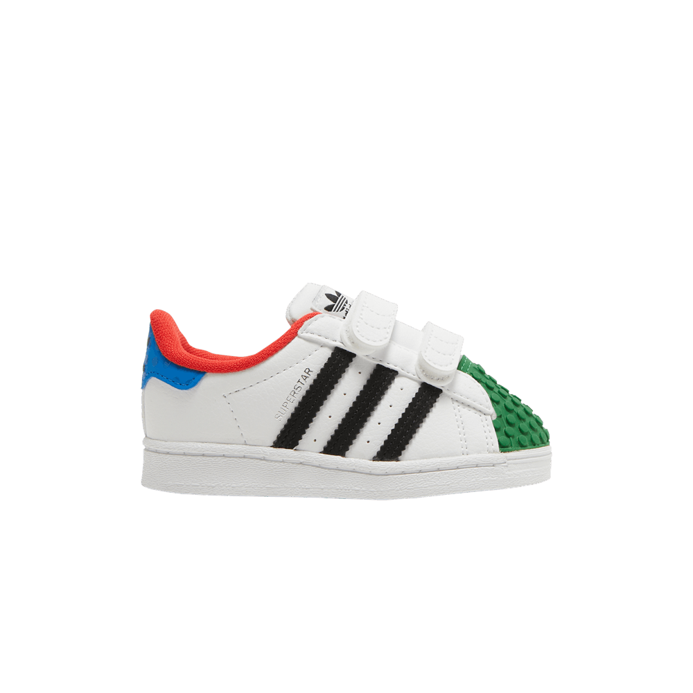 Кроссовки LEGO x adidas Superstar CF I 'White Yellow Green'