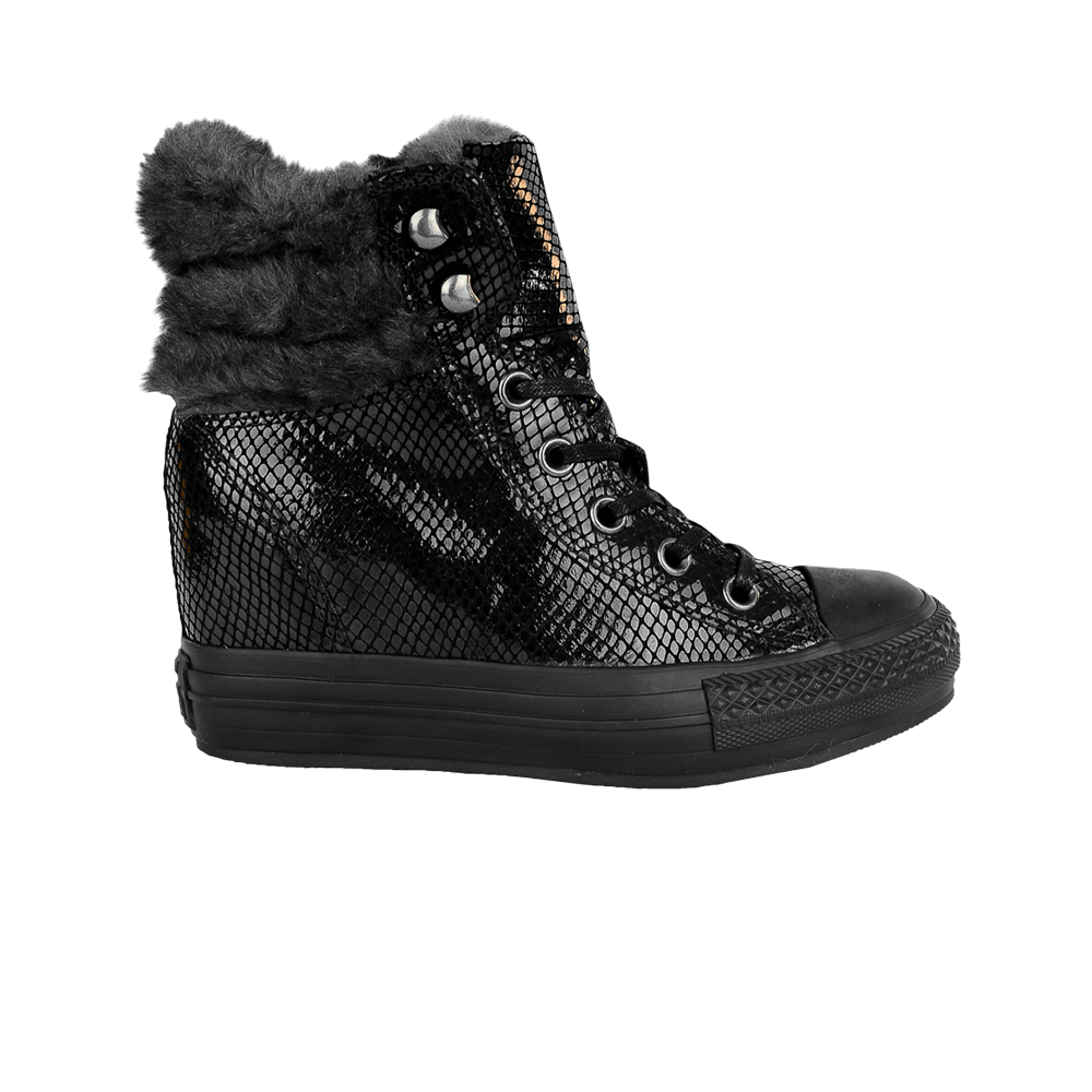 Кроссовки Converse Wmns Chuck Taylor All Star Platform Plus High 'Black Snakeskin'