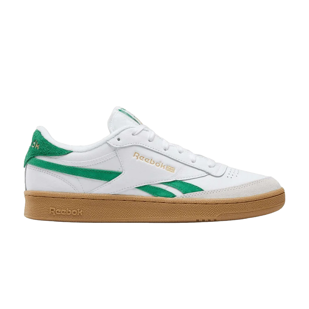 Krossovki-Reebok-Club-C-Revenge-Vintage-White-Team-Green-Gum
