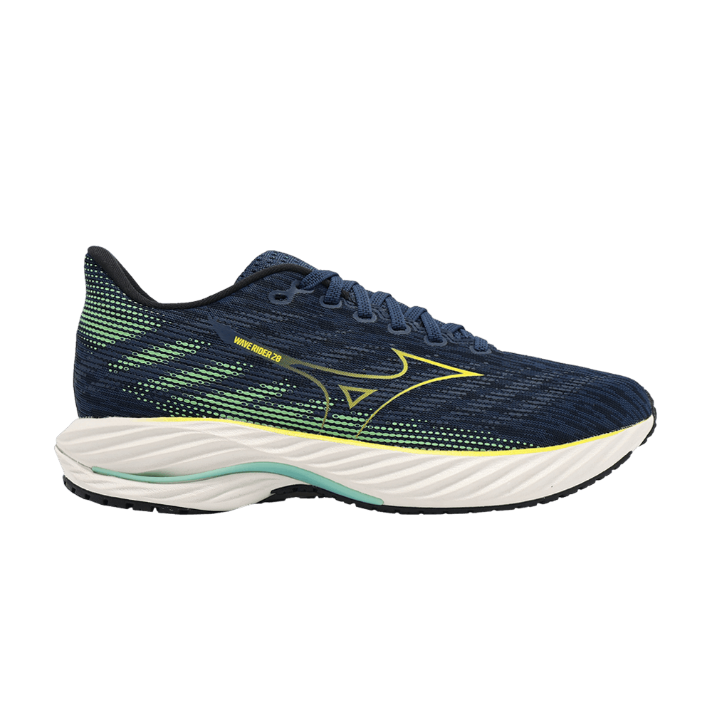 Кроссовки Mizuno Wave Rider 28 'Navy Yellow'